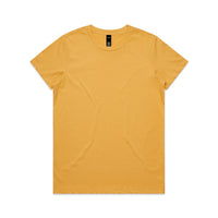 Wo's Maple Tee - Mustard