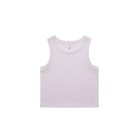 Wo's Organic Rib Crop Tank - Orchid