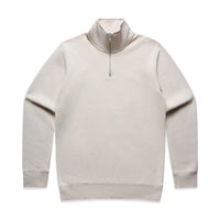 Stencil Half Zip Crew - Bone