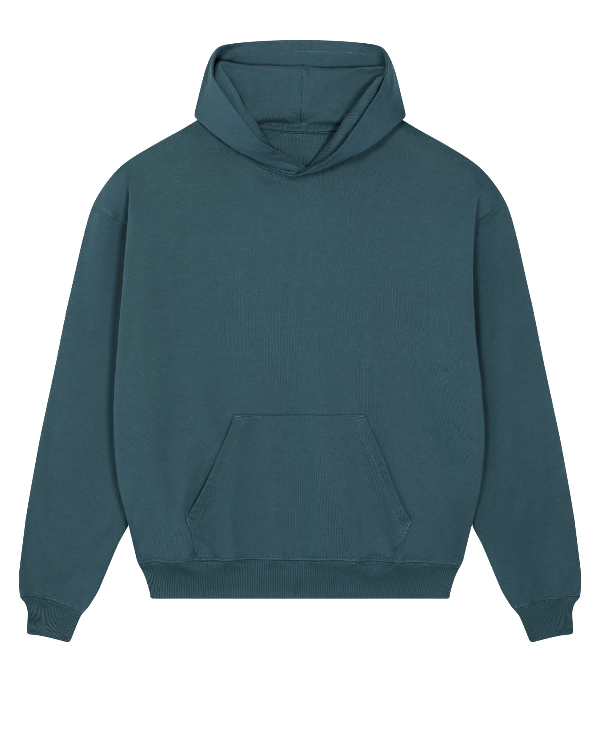 Teal hoodie on a white background