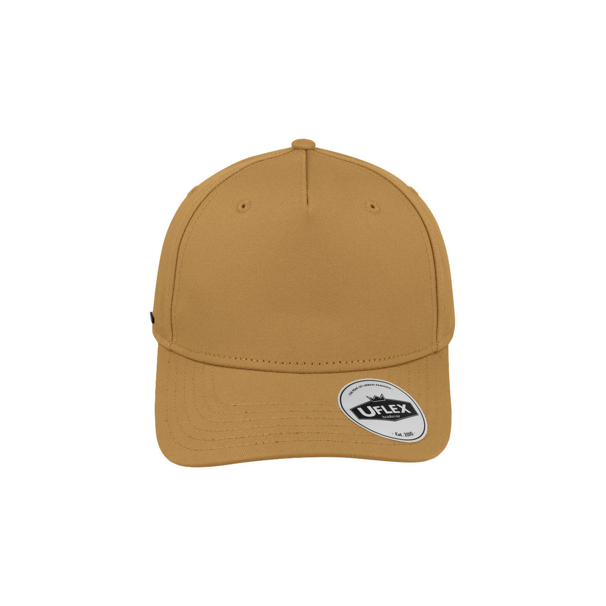 UFlex Adults Pro Style 5 Panel Snapback - Camel