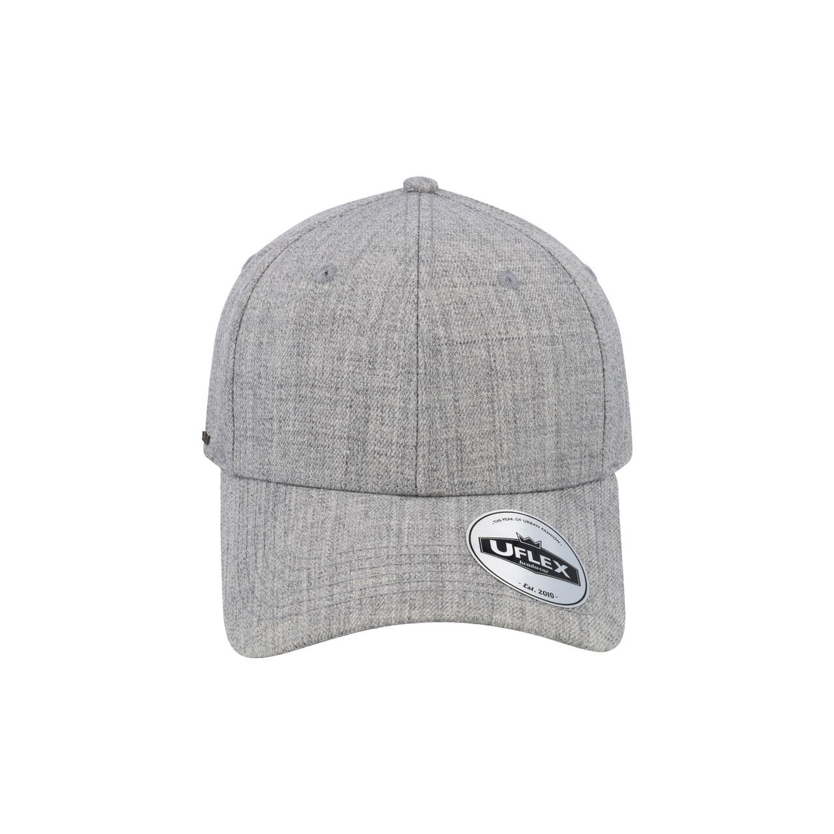 UFlex Adults Pro Style 6 Panel Snapback - Grey Melange