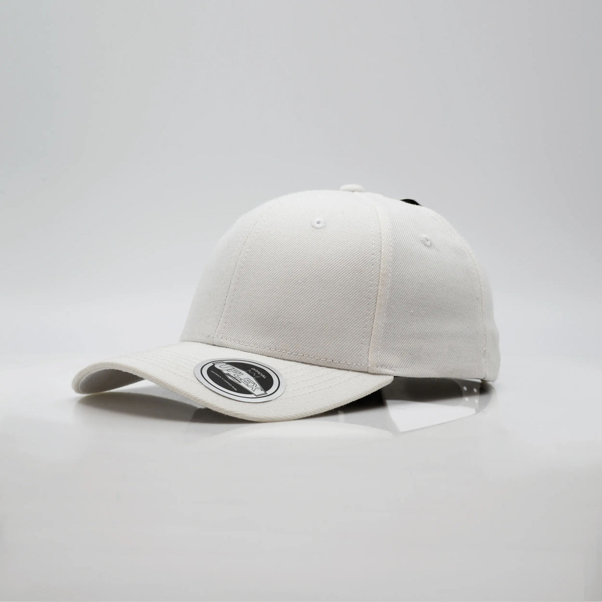 UFlex Adults Pro Style 6 Panel Snapback - White