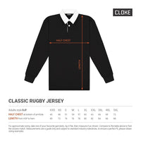 Cloke Classic Rugby Jersey | Leavers gear - Custom Clothing | T Shirt Printing | Embroidery | Screen Printing | Print Room NZ