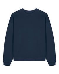 Navy blue sweatshirt on a white background