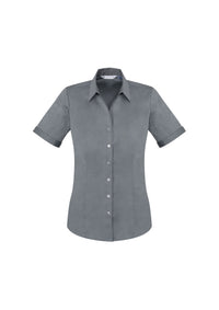 Womens Monaco Short Sleeve Shirt - Platinum