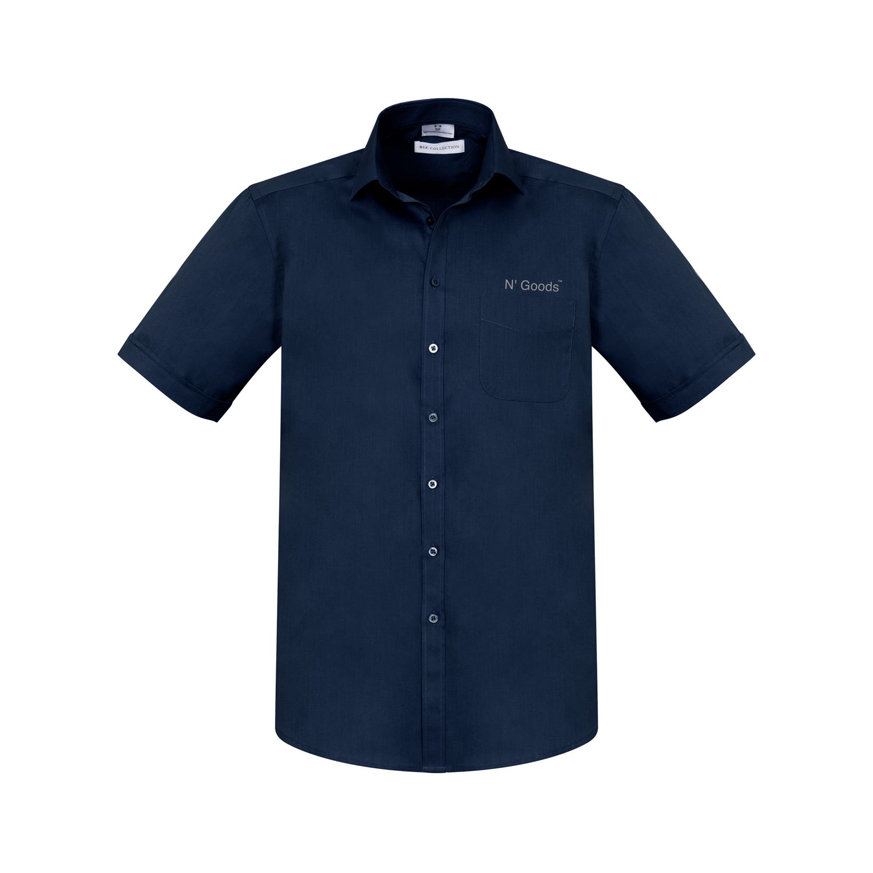 Biz Collection  Mens Monaco Short Sleeve Shirt S770MS Shirt custom merch nz