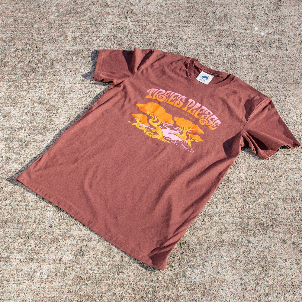 Kell Sunshine | Trees Please Tee - Custom Clothing | T Shirt Printing | Embroidery | Screen Printing | Print Room NZ