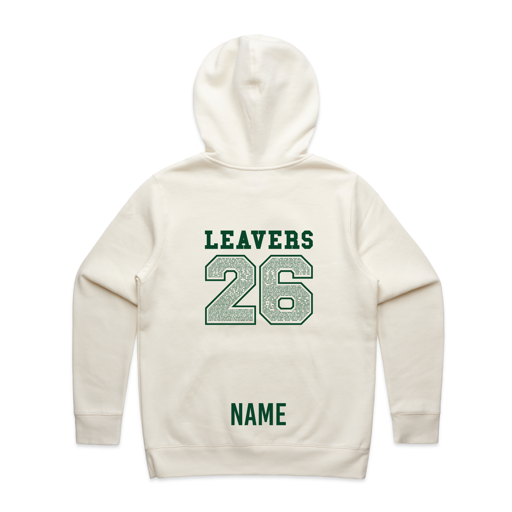 AS Colour Stencil Hood | Leavers Gear - Custom Clothing | T Shirt Printing | Embroidery | Screen Printing | Print Room NZ