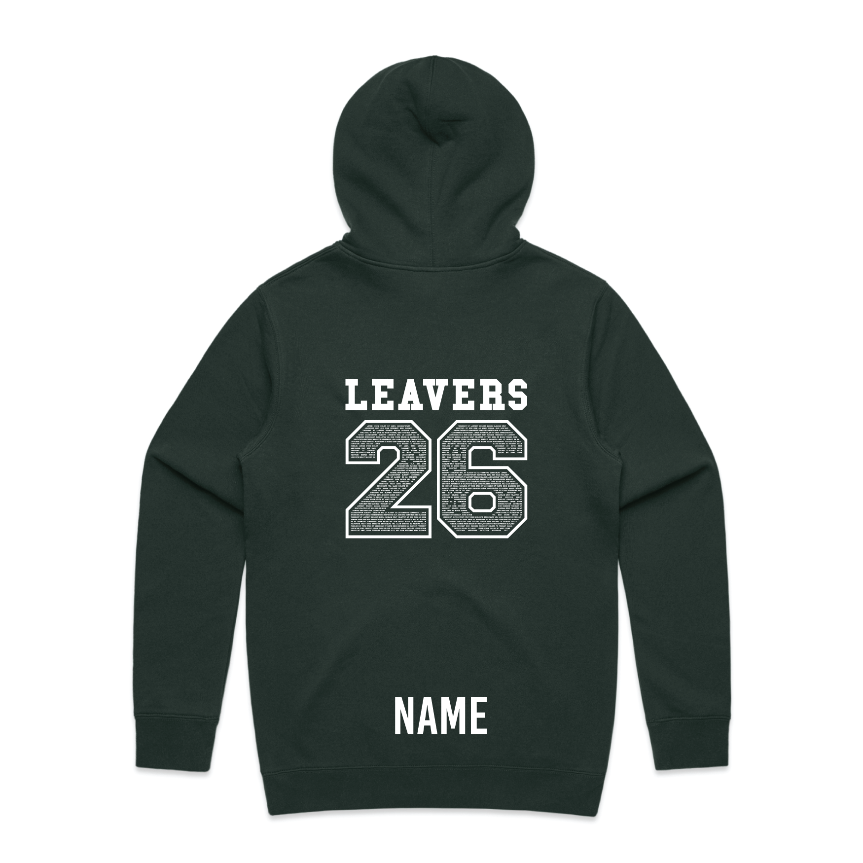 AS Colour Stencil Hood | Leavers Gear - Custom Clothing | T Shirt Printing | Embroidery | Screen Printing | Print Room NZ