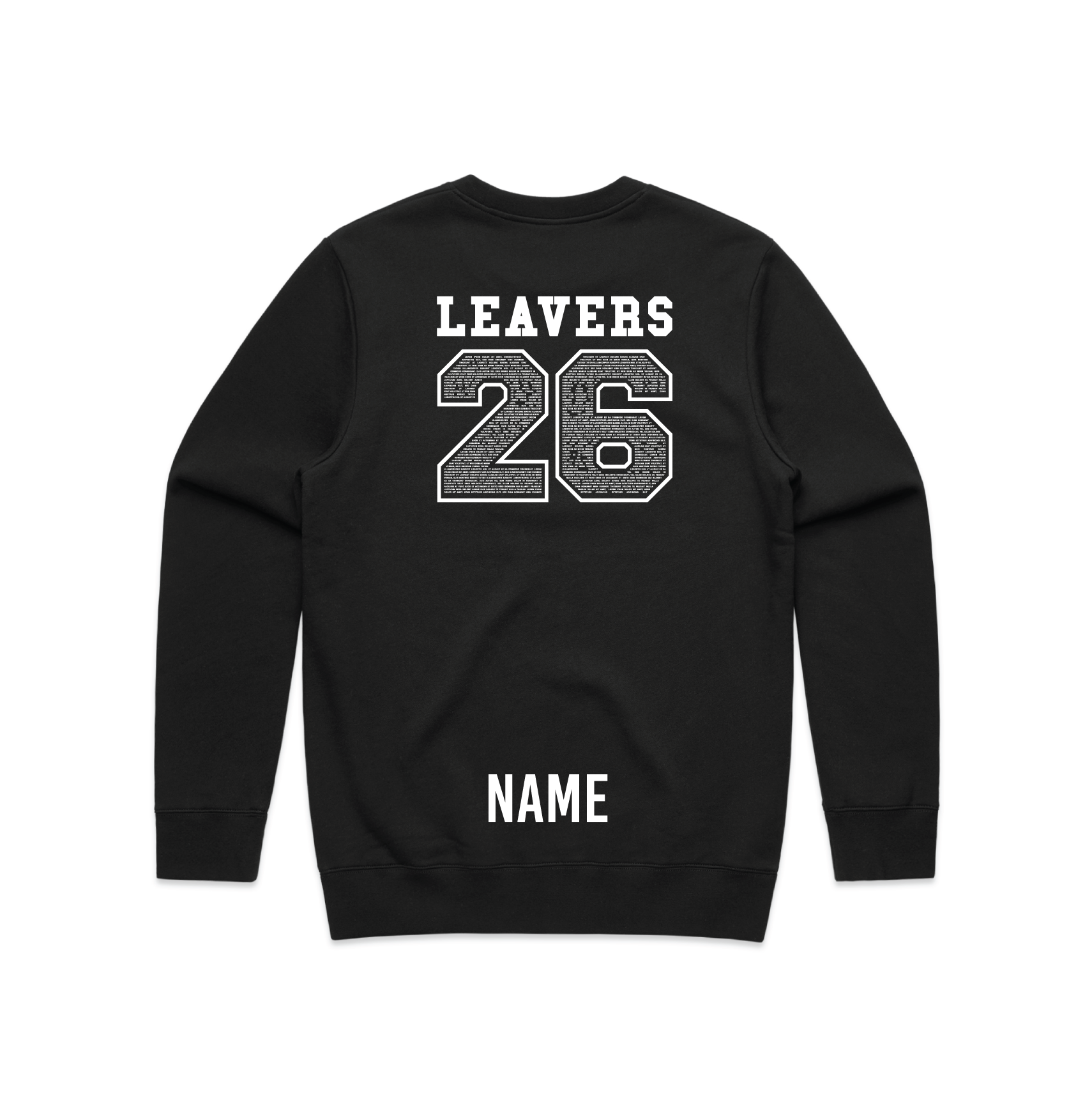 AS Colour Stencil Crew | Leavers gear - Custom Clothing | T Shirt Printing | Embroidery | Screen Printing | Print Room NZ