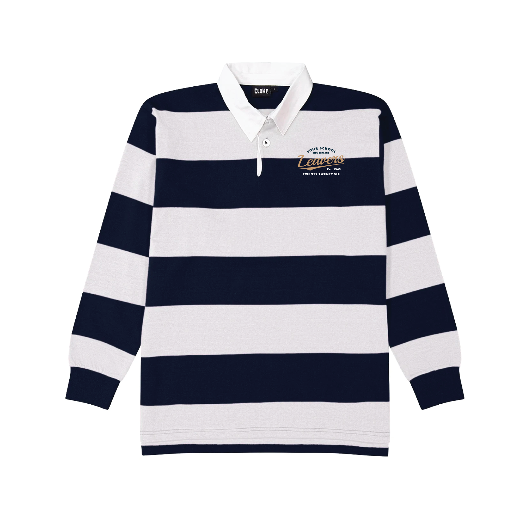 Cloke Striped Rugby Jersey | Leavers gear
