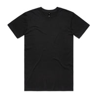 black t-shirt on a white background