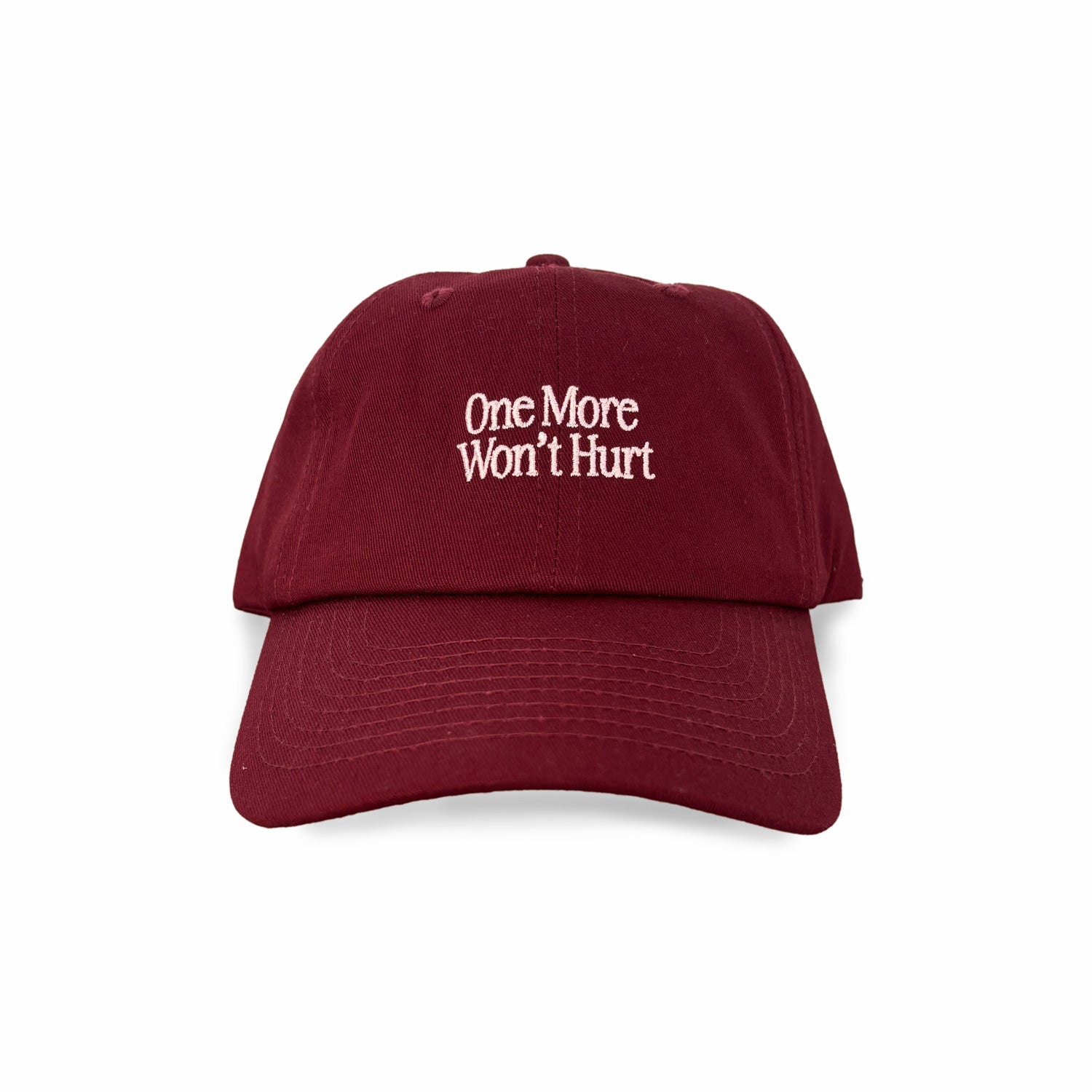 Red cap on white background