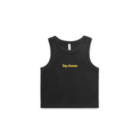 AS Colour Wo's Faded Organic Rib Crop Tank 4035 Singlet custom merch nz