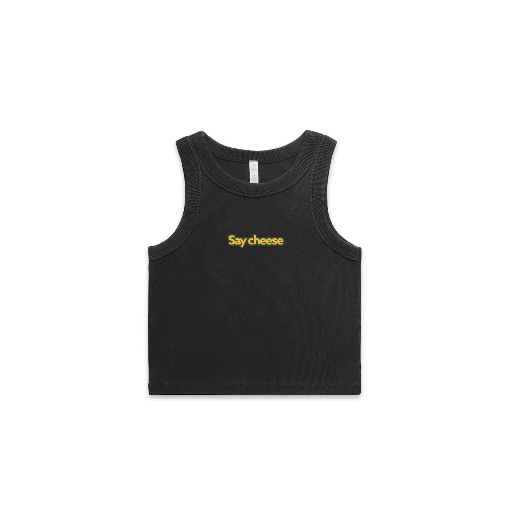 AS Colour Wo's Faded Organic Rib Crop Tank 4035 Singlet custom merch nz