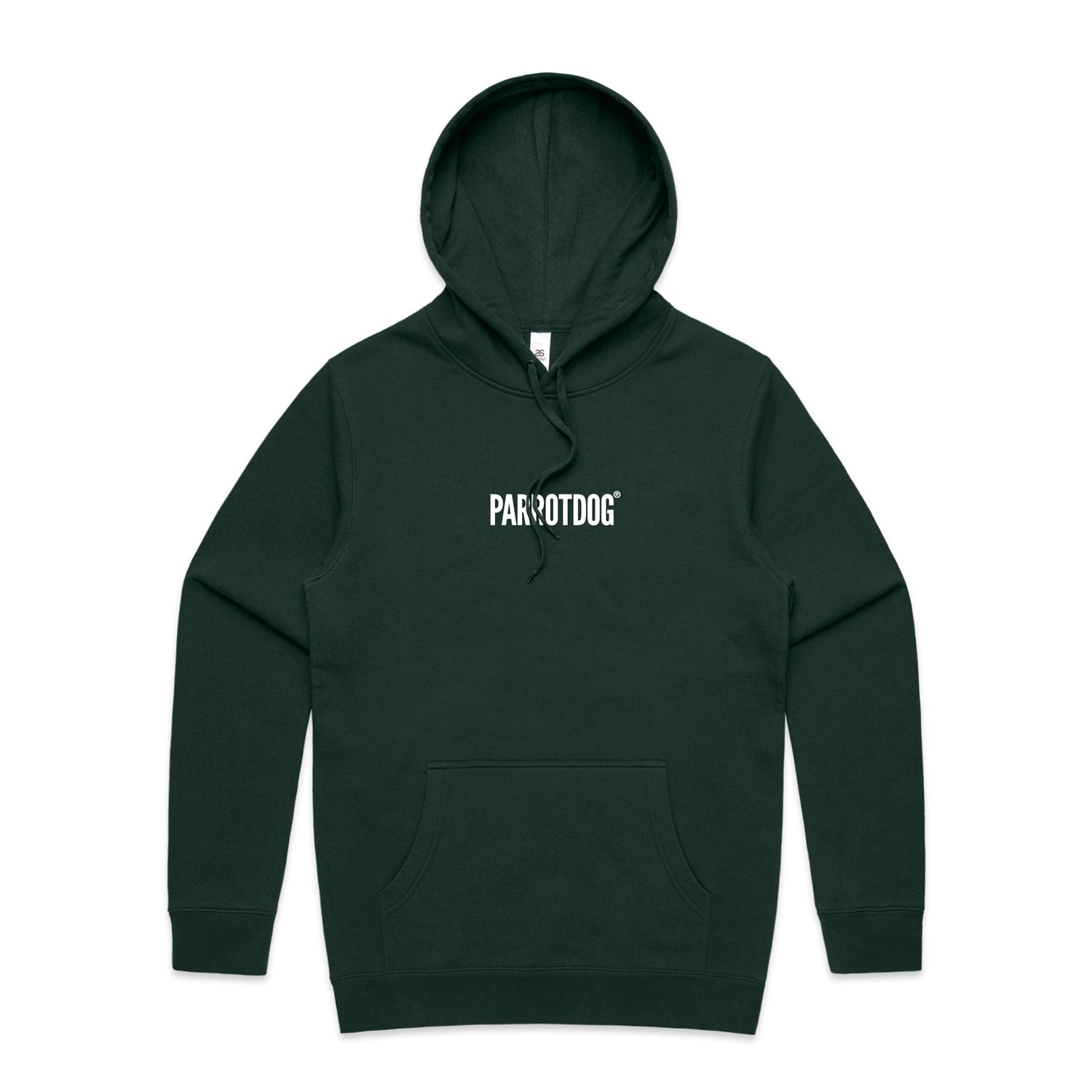 Custom green hoodie on a white background