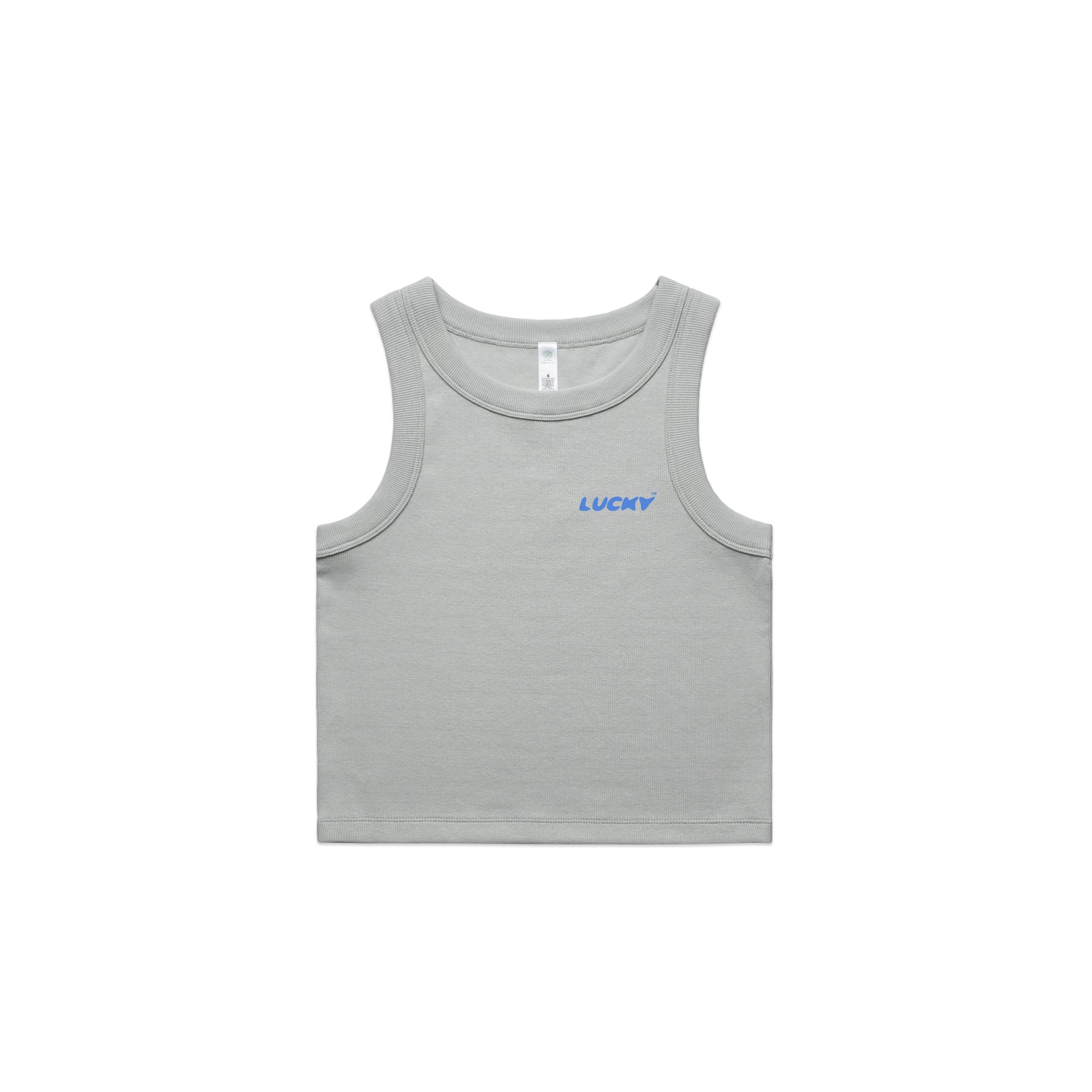AS Colour Wo's Organic Rib Crop Tank 4064G Singlet custom products nz