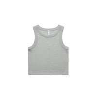 AS Colour Wo's Organic Rib Crop Tank 4064G Singlet decorated merch nz