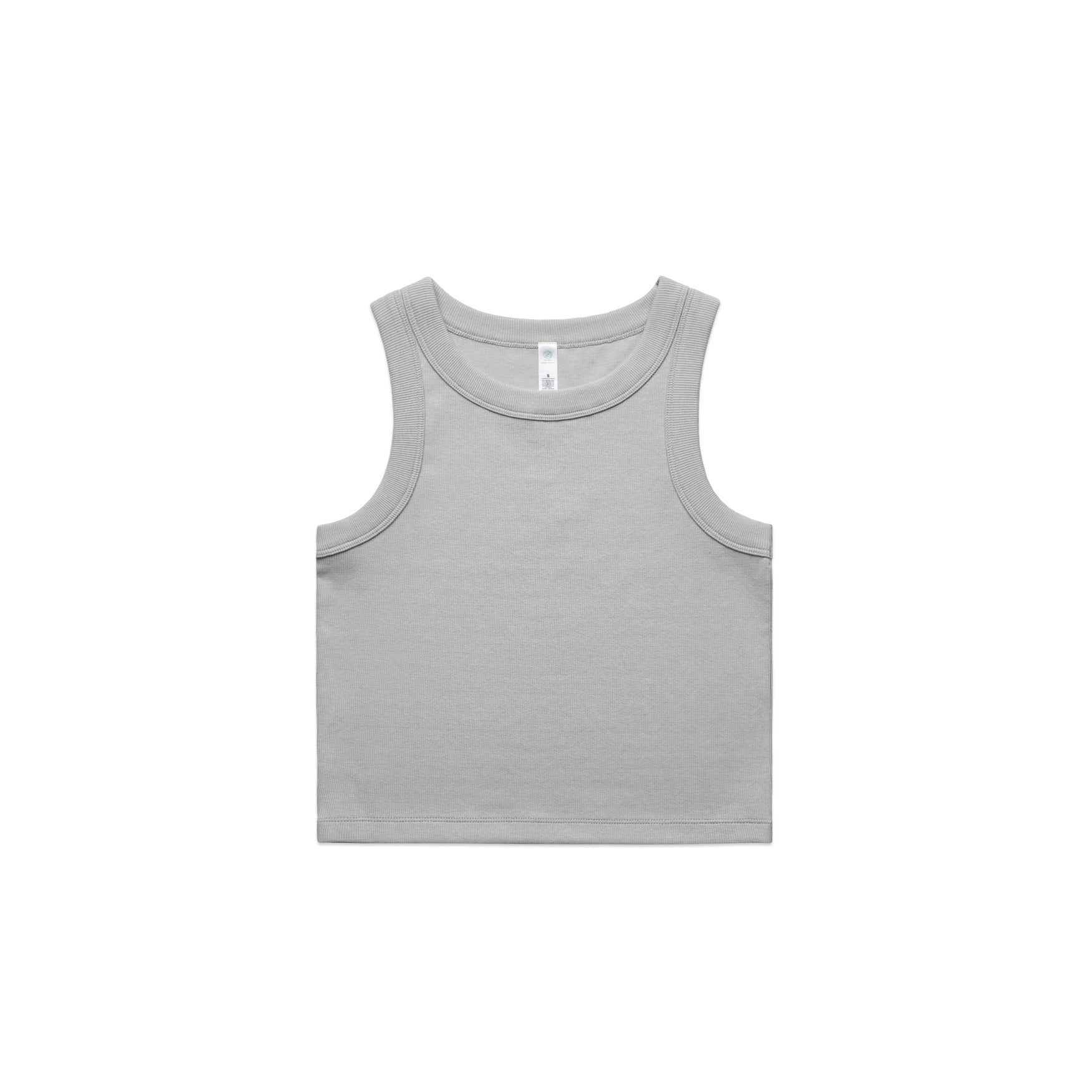 AS Colour Wo's Organic Rib Crop Tank 4064G Singlet decorated merch nz