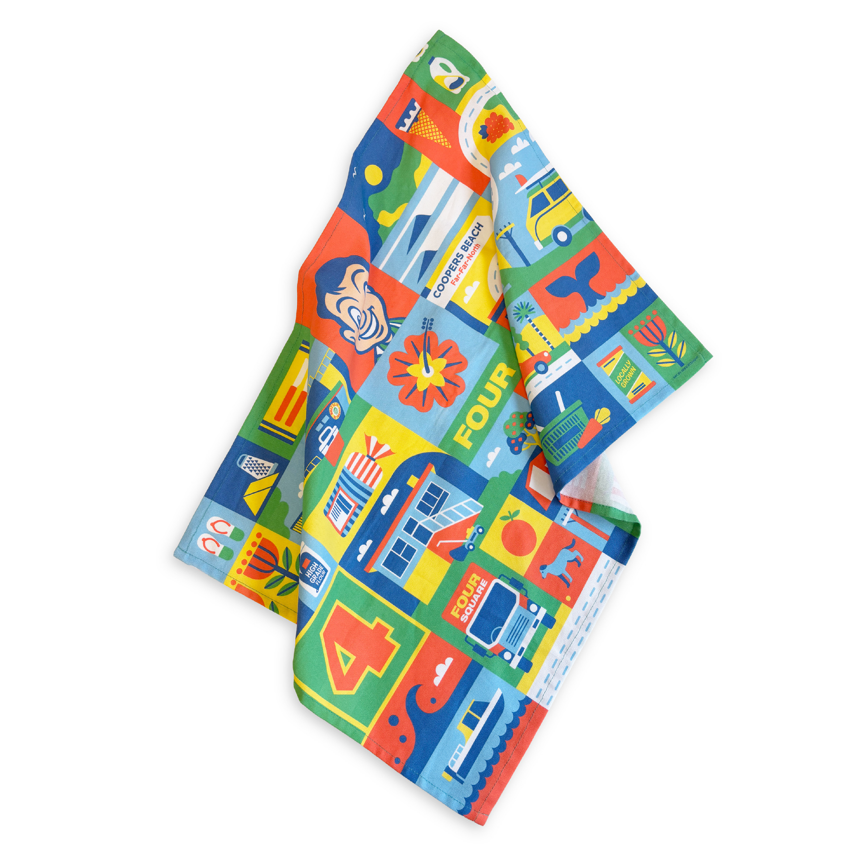 Made to order 100% Cotton Tea towel MTOCTT Tea towel custom merch nz