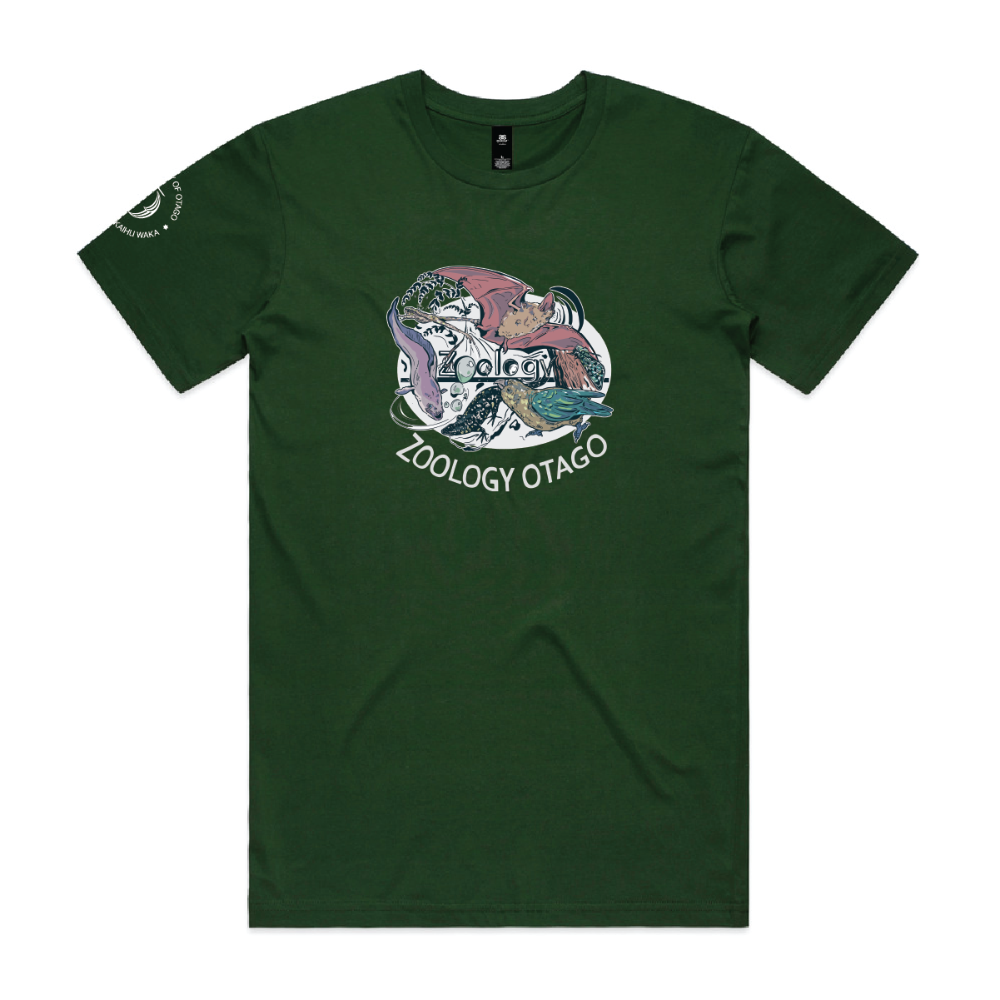Otago Zoology Tee Shirt Mens/Unisex - Custom Clothing | T Shirt Printing | Embroidery | Screen Printing | Print Room NZ